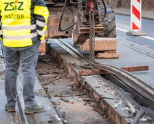 Remont torowiska na Podwalu - 04.01.2025