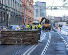 Remont torowiska na Podwalu - 04.01.2025