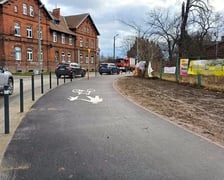 Nowa droga dla pieszych i rowerzystów na al. Poprzecznej na Osobowicach