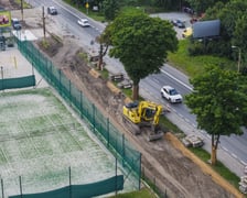 Remont torowiska na ulicy Kosmonautów. Zdjęcie z połowy czerwca
