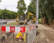 Remont torowiska na ulicy Kosmonautów