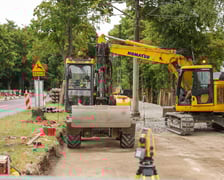 Remont torowiska na ulicy Kosmonautów