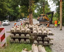 Remont torowiska na ulicy Kosmonautów