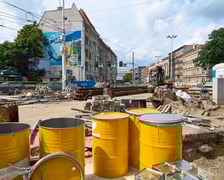 Remont torowiska na skrzyżowaniu Pomorska-Dubois