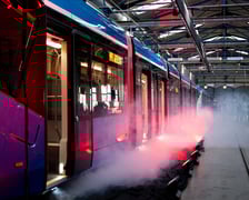 Prezentacja pierwszej zmodernizowanej Skody 19T na zajezdni Borek