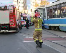 Zderzenie tramwajów na pl. Jana Pawła II.