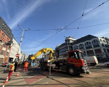 <p>Wykolejenie tramwaju na Kazimierza Wielkiego i Ruskiej</p>