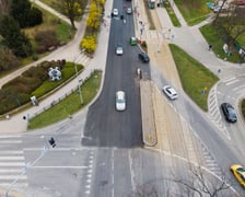 Ulica Grabiszyńska z nową nawierzchnią (zdjęcie z poniedziałku 23 marca)