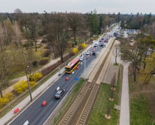 Ulica Grabiszyńska z nową nawierzchnią (zdjęcie z poniedziałku 23 marca)