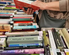 <p>Giełda Książki Bibliotecznej w Dolnośląskiej Bibliotece Publicznej w rynku (pod numerem 58)</p>