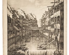 <p>Kładka Białosk&oacute;rnicza, kt&oacute;ra łączyła niegdyś domki białosk&oacute;rnik&oacute;w przy ul. Białosk&oacute;rniczej (biegnącej w&oacute;wczas wzdłuż krawędzi Czarnej Oławy, fosy miejskiej wewnętrznej, pomiędzy dzisiejszymi ulicami Ruską, Łazienną i św. Mikołaja) i Nowy Świat.&nbsp;</p>