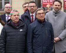 Konferencja prasowa prezydenta Jacka Sutryka i Nowej Lewicy