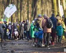 Na zdjęciu uczestnicy sobotniego biegu w Lesie Osobowickim we Wrocławiu