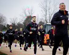 Piłkarze Śląska Wrocław podczas treningu na początku obozu w chorwackim Umag