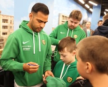 Piłkarze Śląska Wrocław w miniaturze w Kolejkowie - konferencja prasowa