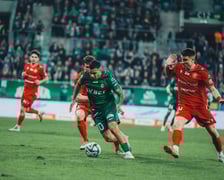 Piłkarze Śląska Wrocław i futboliści Panthers podczas meczów