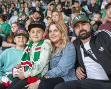 Kibice na meczu Śląska Wrocław z Cracovią na Tarczyński Arenie