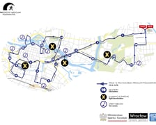 Trasa 10. PKO Nocnego Wrocław Półmaratonu