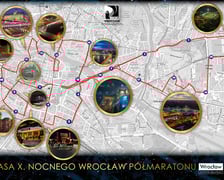 Trasa 10. PKO Nocnego Wrocław Półmaratonu
