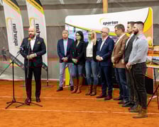 Otwarcie nowej hali tenisowej przy ul. Spiskiej - konferencja prasowa 06.02.2025 r.