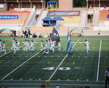 Mecz Panthers Wrocław - Munich Ravens na Stadionie Olimpijskim. Zdjęcia z meczu oraz kibiców, 16 sierpnia 2025 r.