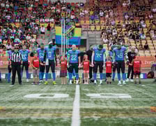 Mecz Panthers Wrocław - Munich Ravens na Stadionie Olimpijskim. Zdjęcia z meczu oraz kibiców, 16 sierpnia 2025 r.