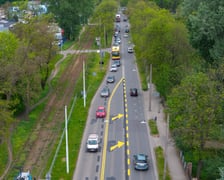 Skrzyżowanie Karwińskiej z Krakowską i Opolską po zmianie organizacji ruchu (zdjęcie z sobotniego popołudnia 9 maja 2026)