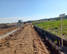 Postęp prac na odcinku trasy S8 - Kobierzyce Północ - Kobierzyce Południe.
