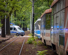 Służby na miejscu wypadku na Biskupinie 11 czerwca 2026