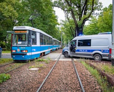 Służby na miejscu wypadku na Biskupinie 11 czerwca 2026
