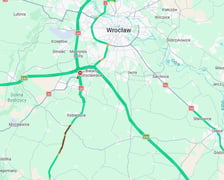 Korek na S8 koło Wrocławia