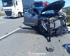 Zderzenie samochodów na Autostradowej Obwodnicy Wrocławia, 22 czerwca 2026 r.