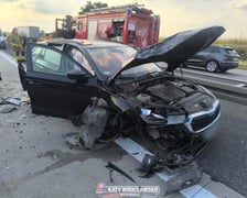 Wypadek na autostradzie A4 pod Wrocławiem - rozbite samochody i zablokowana droga / 30 czerwca 2026 r.