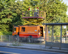 Usuwanie drzewa, które przewróciło się na torowisko i trakcję tramwajową na ul. Kwidzyńskiej - 24 lipca 2026 r.