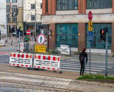 Prace MPWiK na ulicy Ruskiej przy skrzyżowaniu z Kazimierza Wielkiego