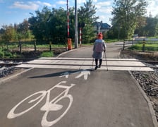 Nowe przejście przez tory dla pieszych i rowerzystów na ul Agrestowej
