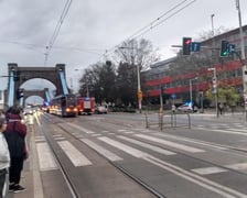 Tramwaj zderzył się z autem na placu Grunwaldzkim. Na zdjęciu miejsce zdarzenia