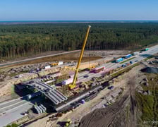 Na zdjęciu przebudowa drogi krajowej DK18 w autostradę A18