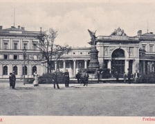 <p>Na zdjęciu Dworzec Świebodzki we Wrocławiu, 1895-1903</p>