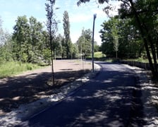 Zdjęcie z ubiegłego roku z budowy łącznie 720 m trasy między ul. Bardzką a Śliwkową oraz Ziębicką a Gazową.