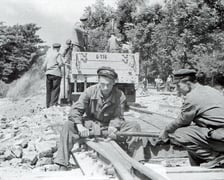 <p class="MsoNormal">W maju 1949 roku zapadła decyzja o budowie połączenia centrum miasta z Leśnicą, a w grudniu pojechał pierwszy tramwaj. W tym czasie inżynierowie zdążyli zbudować wiadukt.</p>
<p class="MsoNormal">Dlaczego &oacute;wczesnej władzy tak bardzo zależało na tym połączeniu? Leśnica była relatywnie mało zniszczona podczas wojny, więc ocalałe mieszkania zasiedlili ludzie, kt&oacute;rzy mogliby pracować w Pafawagu czy innych dużych fabrykach. Ale na pieszo codziennie nie będą do nich chodzić. Skomunikowanie Leśnicy z centrum miało więc duże znaczenie gospodarcze.</p>
<p class="MsoNormal">Nie spos&oacute;b oszacować, ile warta była ta inwestycja nawet jak na &oacute;wczesne pieniądze. Cały Wrocław budował ją w czynie społecznym. Nawet fryzjerzy i kelnerzy. Abstrahując, jakie to były czasy, było to duże przedsięwzięcie wykonane wielkim wysiłkiem. I bardzo potrzebne.</p>