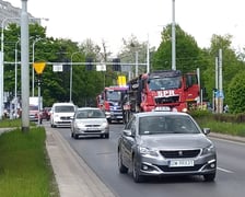 Akcja ratunkowa w związku z wypadkiem na skrzyżowaniu ulic Powstańców Śląskich i Orlej