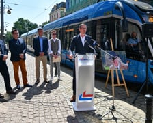 <p>Konferencja dotycząca nadanie imienia tramwajowi Jana Nowaka-Jeziorańskiego</p>