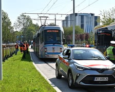 Próbny przejazd tramwaju nowym odcinkiem trasy autobusowo-tramwajowej. Testowany był odcinek od przystanku Park Biznesu do przystanku Rogowska.