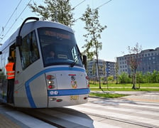 Próbny przejazd tramwaju nowym odcinkiem trasy autobusowo-tramwajowej. Testowany był odcinek od przystanku Park Biznesu do przystanku Rogowska.