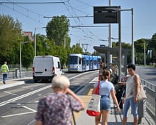 Tramwaje jeździły trasą na Nowy Dwór na razie tylko testowo.