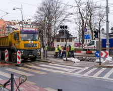 Remont torów na placu Bema, 13.01.2024