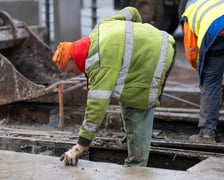 Remont torów na placu Grunwaldzkim, 14.01.2024