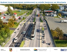 Wizualizacja trasy autobusowo-tramwajowej na Swojczyce