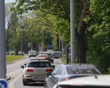 Samochód uderzył w drzewo na Strzegomskiej. Tworzą się duże korki